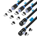 Magnetic Charging Cable, Magnetic Phone Charger,2-in-1 USB Magnetic Cable