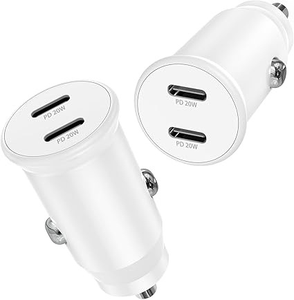 Dual Type C car charger