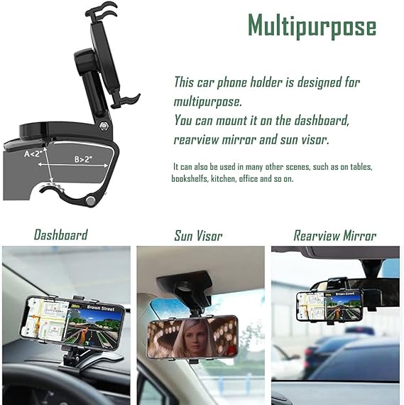 Dashboard Phone Holder Clipper