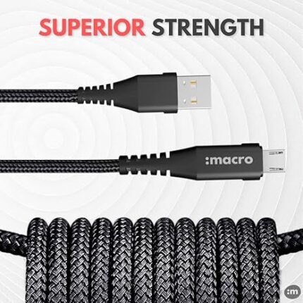 Macro 3A Braided Micro USB Data & Charging Cable
