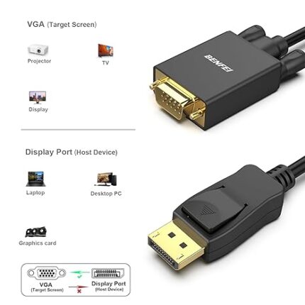 DisplayPort to VGA Cable