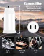 Dual Type C car charger