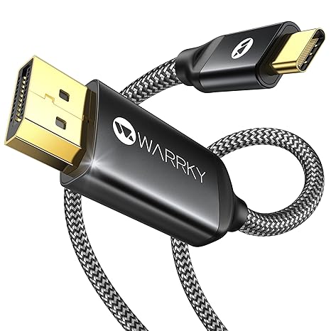  USB C to DisplayPort Cable 8K 60Hz 4K 240Hz, 2K 360Hz Type-C to Display Port Cord, Thunderbolt