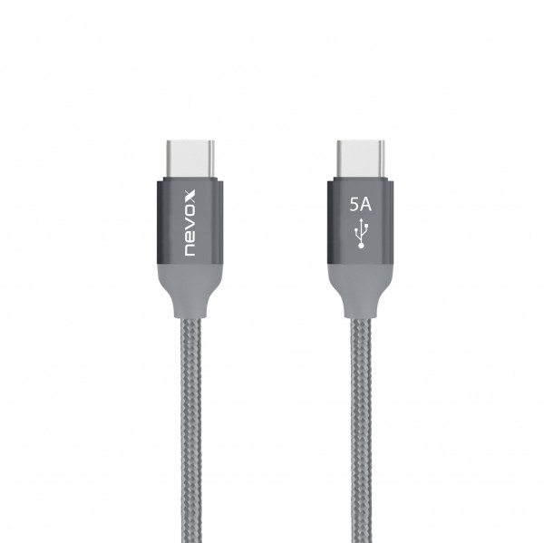 2M - USB Type C to Type C USB 2.0 cable 20V/5A (100W)