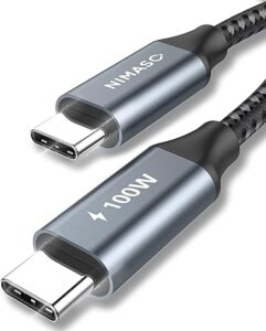 USB C to USB C Cable 3M, USB Type C Cable 100W 20V/5A PD Fast Charging Cable Lead for iPhone 15,MacBook Air/Pro iPad Pro/Air/Mini 6,Galaxy S23 Ultra/S22, Pixel 7 Pro, Huawei Mate 60 Pro