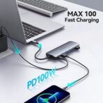 9 in 1 USB C to 4K@60HZ HDMI Multiport Adapter