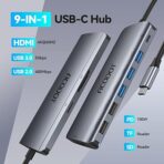 9 in 1 USB C to 4K@60HZ HDMI Multiport Adapter