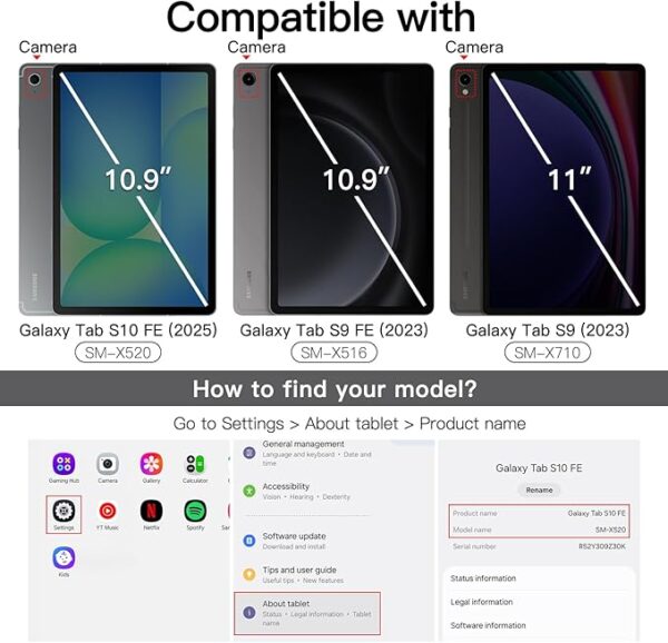 Samsung Galaxy Tab S9 standard screen protector
