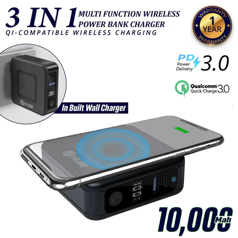 3 in 1 Power Bank 10000