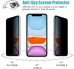 Apple iPhone XR Privacy Screen Protector – Anti-Spy Tempered Glass with Full HD Clarity and Touch Sensitivity Protect your screen and your privacy with our premium Apple iPhone XR Privacy Screen Protector. Designed with advanced anti-spy technology, this high-quality tempered glass blocks side-angle views, keeping your sensitive information hidden from strangers and onlookers. Whether you're using your phone on public transport, at school, or at work, your screen content remains visible only to you. Crafted with 9H hardness tempered glass, this screen protector defends against everyday hazards like scratches, scuffs, and minor drops. The ultra-thin 0.33mm design ensures full touchscreen responsiveness and maintains your iPhone XR’s original HD clarity, so your viewing experience stays flawless. An oleophobic coating resists fingerprints, oil, and smudges, keeping your screen cleaner and clearer. The protector is case-friendly and includes a full installation kit for bubble-free, easy application. Key Features: 🔐 Advanced Privacy Filter – Blocks side views beyond 30° to protect your screen from prying eyes 💎 9H Tempered Glass – Durable and scratch-resistant for everyday protection 🌟 HD Clarity & Ultra-Thin Design – Maintains vibrant display quality and touch accuracy 🧼 Smudge & Fingerprint Resistant – Oleophobic coating keeps your screen clean and easy to use 🧰 Easy Bubble-Free Installation – Includes cleaning kit, alignment frame, and dust removers 📱 Perfect Fit for iPhone XR – Precision laser-cut and compatible with most phone cases Perfect for anyone who values privacy and durability, the iPhone XR privacy screen protector delivers the ideal combination of screen defense and data protection.