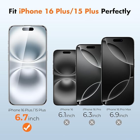 Apple iPhone 15 Plus standard Screen Protector