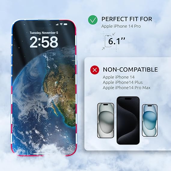 Apple iPhone 14 Pro full glue Screen Protector