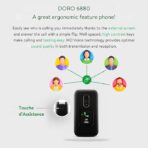 Doro 6880 4G Unlocked Flip Mobile Phone